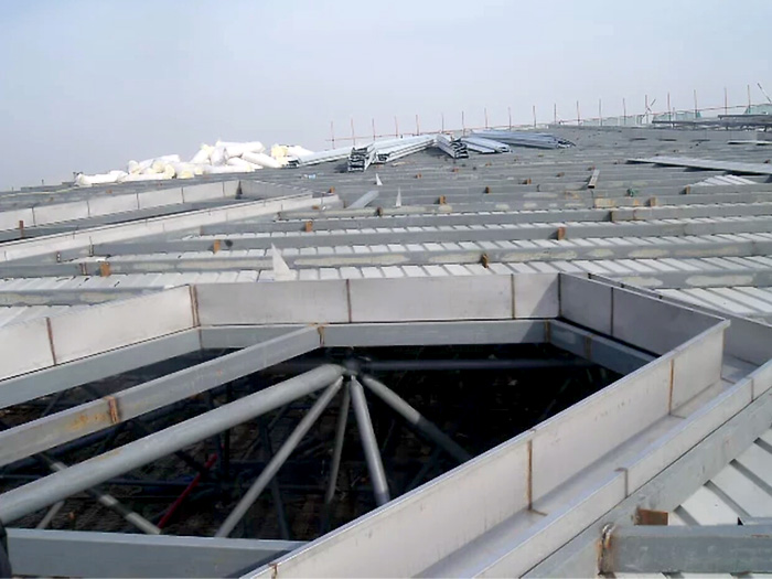 东莞安吉县体育馆网架